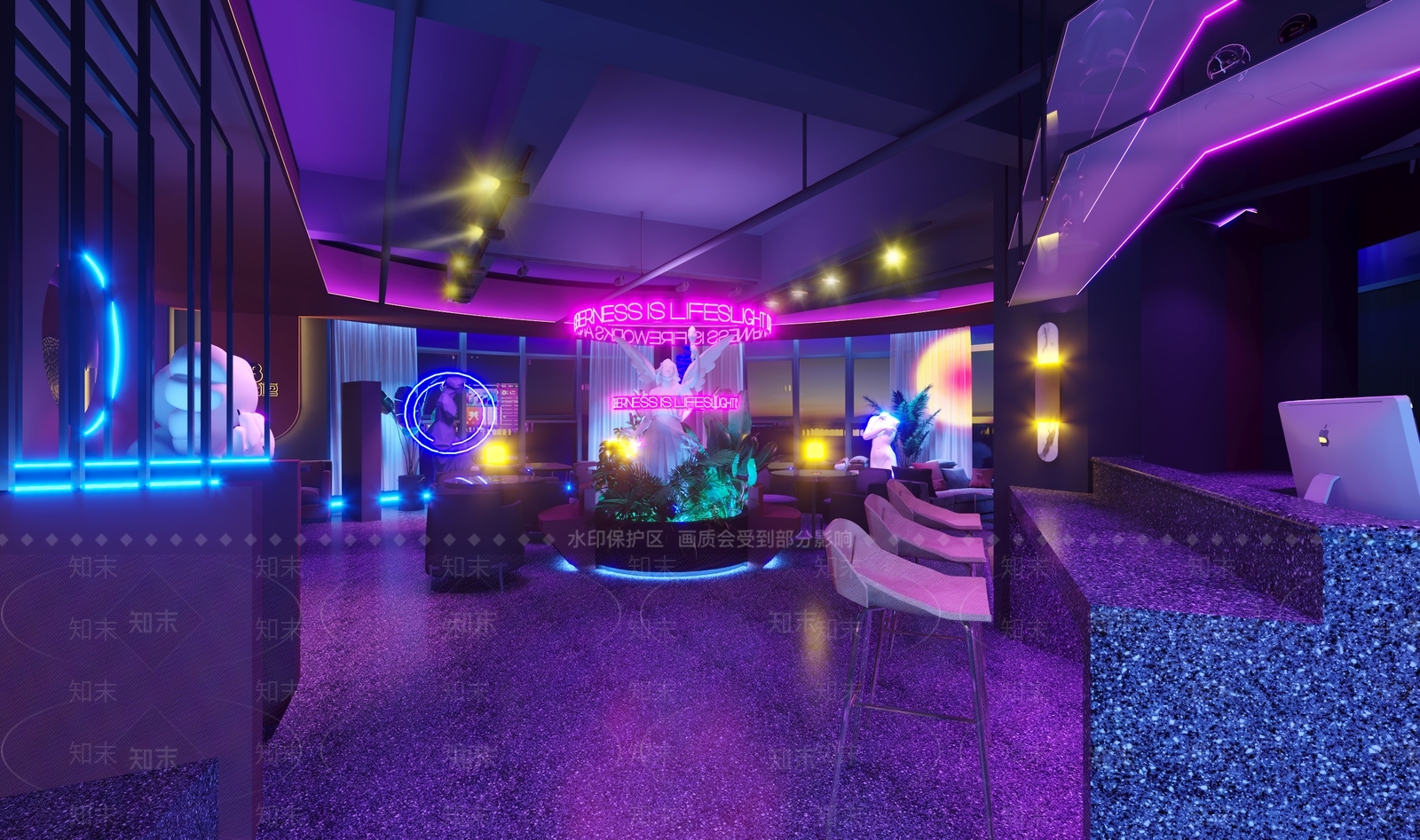 现代酒吧3D模型下载【ID:1104775313】