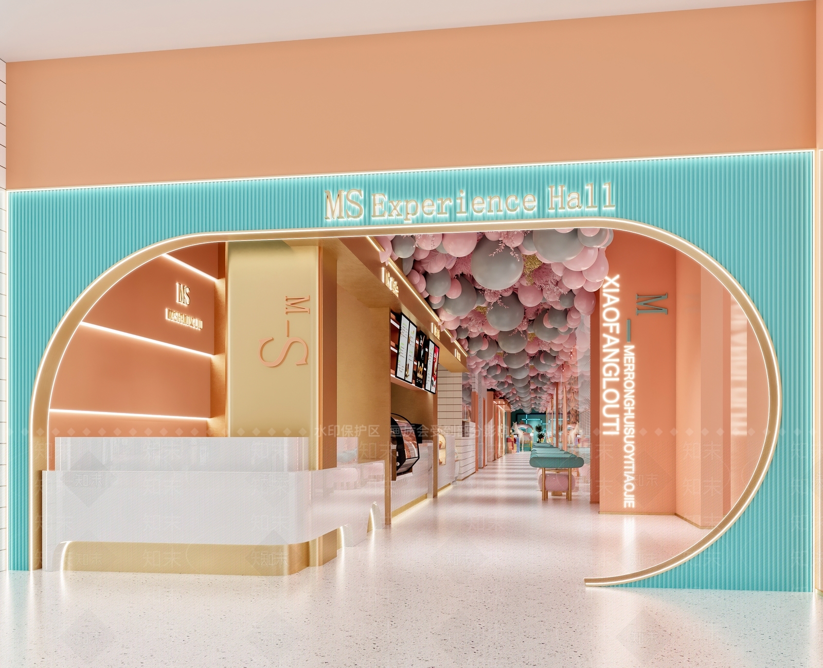 现代美甲美睫店3D模型下载【ID:1104777302】