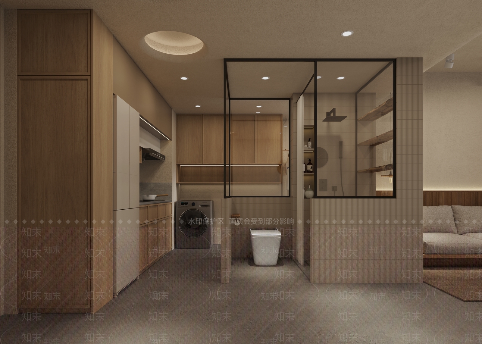 侘寂单身公寓3D模型下载【ID:1104779816】