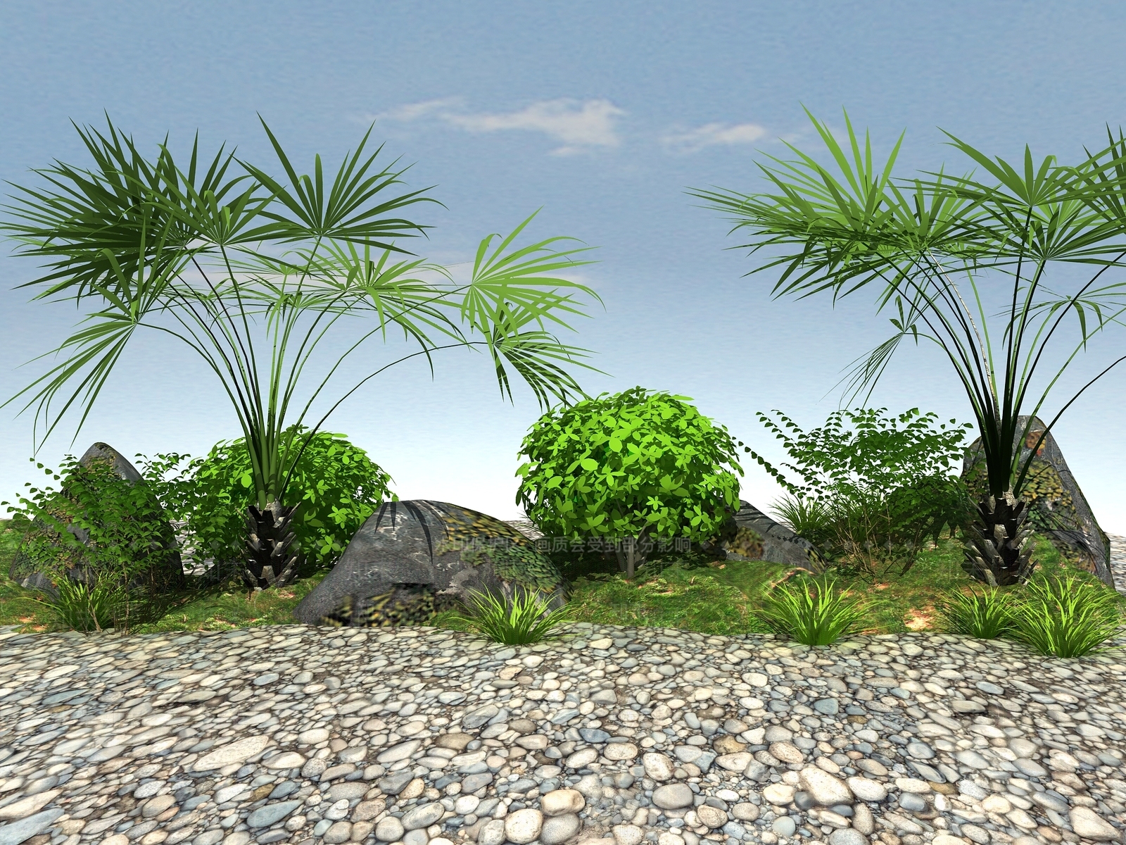 绿化植物3D模型下载【ID:1104785956】