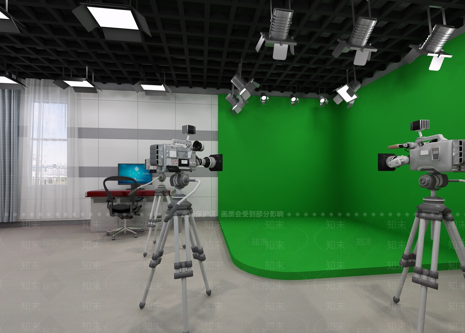 现代影棚3D模型下载【ID:1104792867】