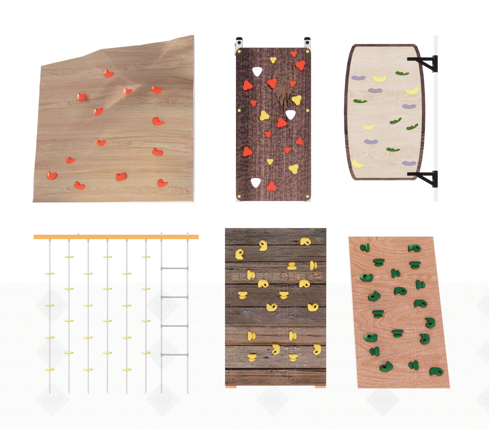 现代攀爬墙SU模型下载【ID:1104805436】