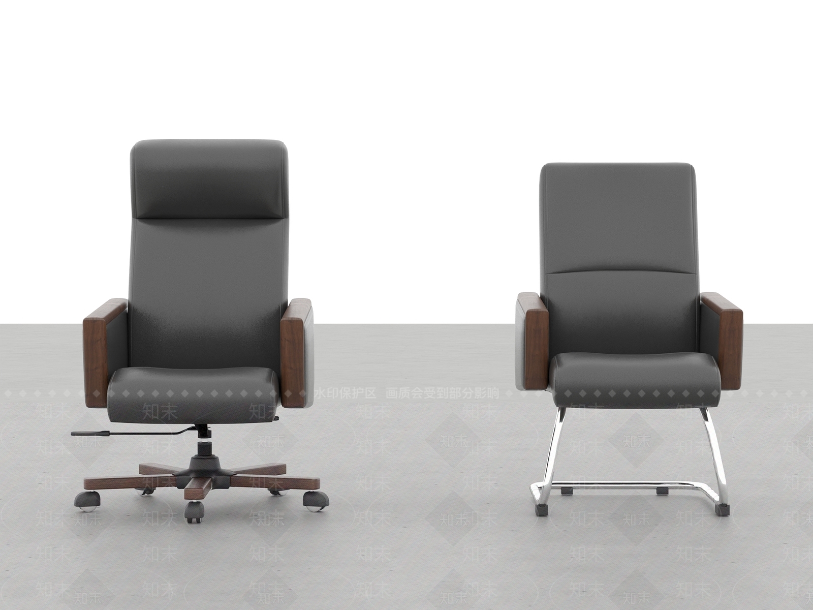 现代办公椅3D模型下载【ID:1104809185】