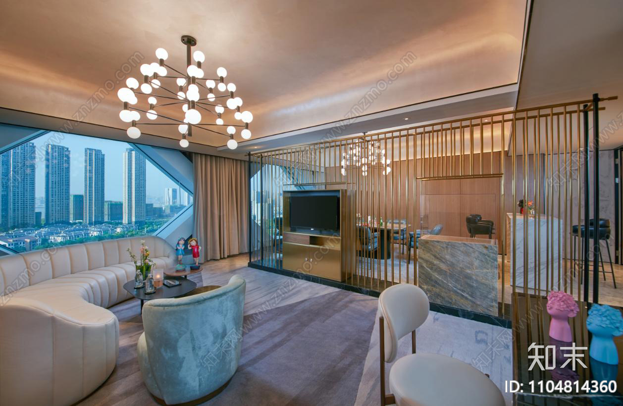 杭州滨江宝龙艺珺艺术酒店cad施工图下载【ID:1104814360】