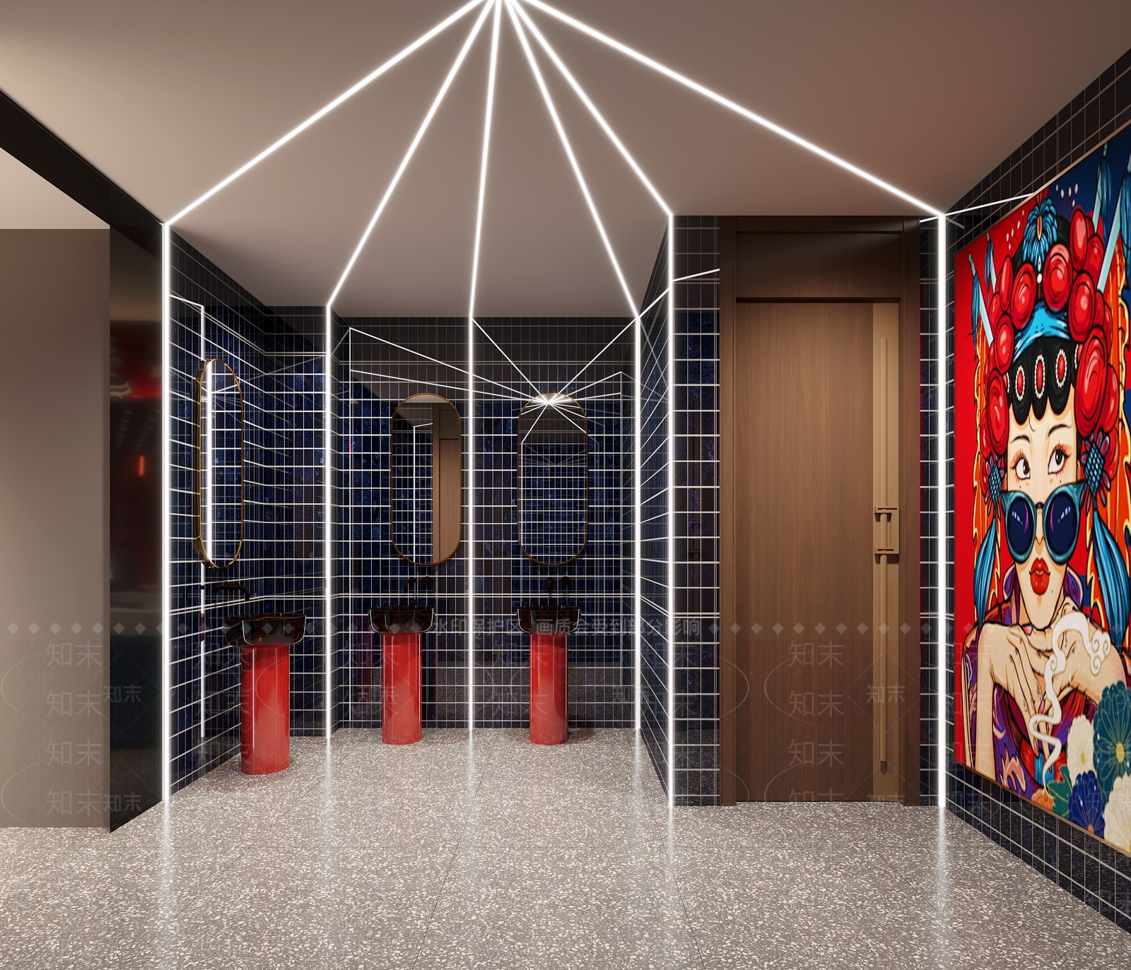 新中式火锅店3D模型下载【ID:1104816594】