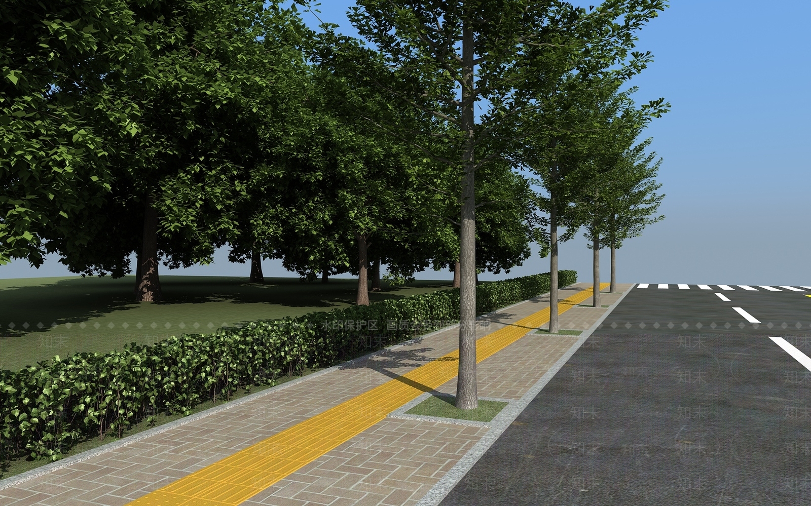 现代道路设施3D模型下载【ID:1104818381】