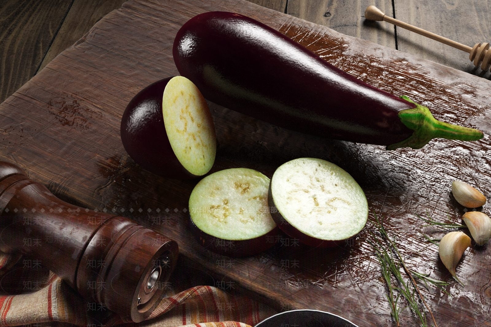 现代茄子3D模型下载【ID:1104831778】