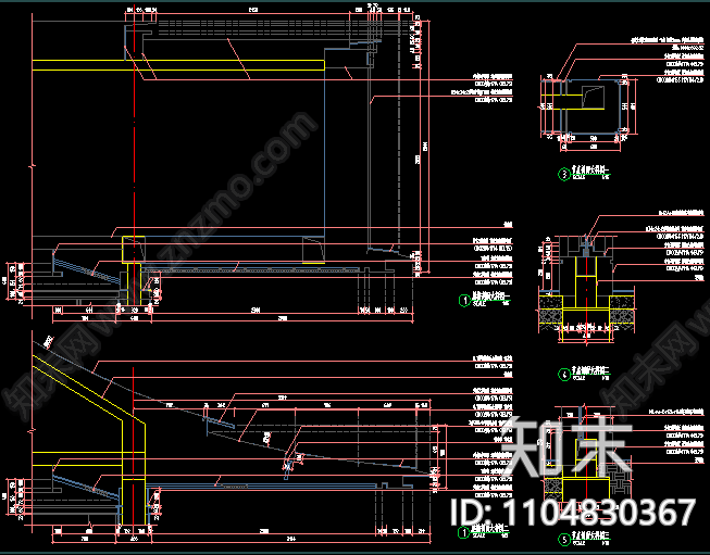 庭院景观详图施工图下载【ID:1104830367】