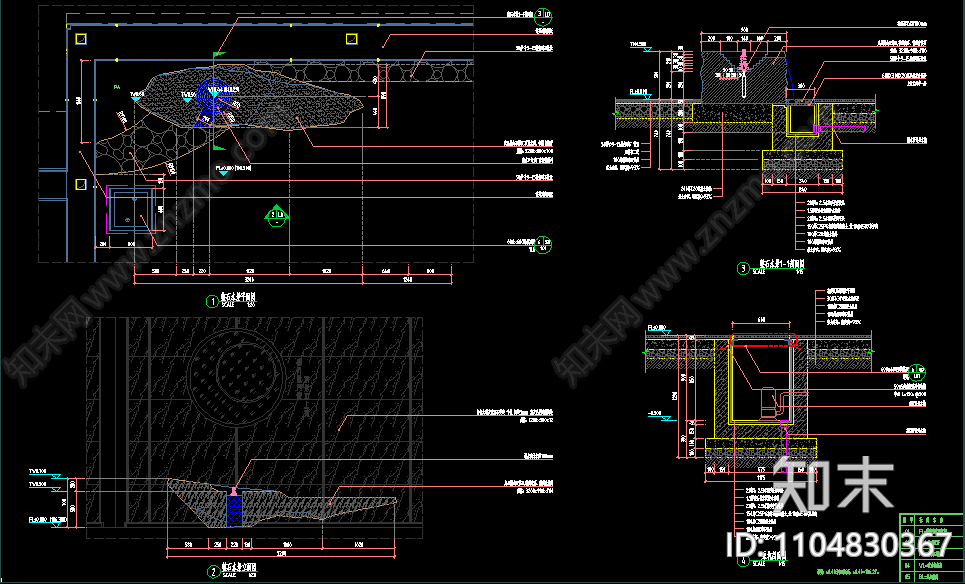 庭院景观详图施工图下载【ID:1104830367】