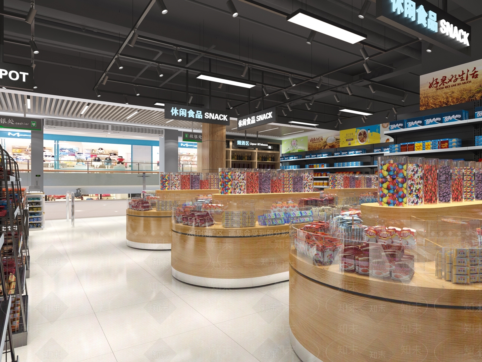 现代超市3D模型下载【ID:1104836875】