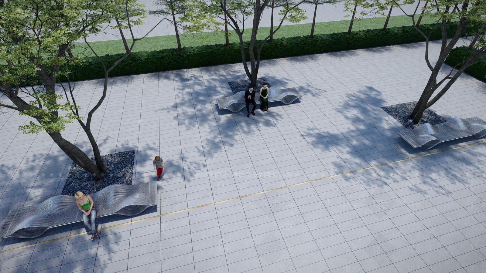 现代景观座椅SU模型下载【ID:1104836619】