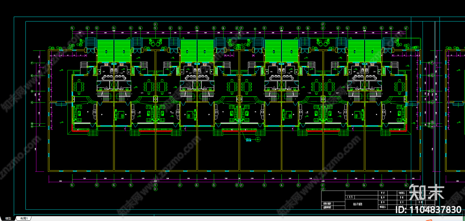 某中式高档仿古别墅全套施工图施工图下载【ID:1104837830】