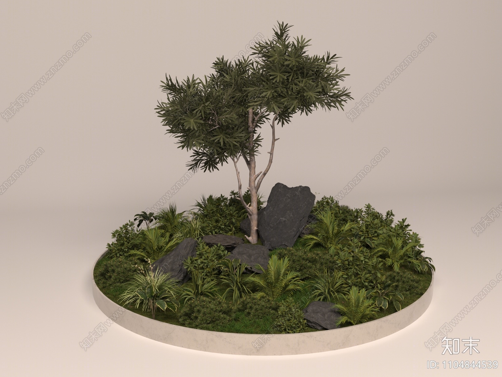 现代花坛3D模型下载【ID:1104844539】