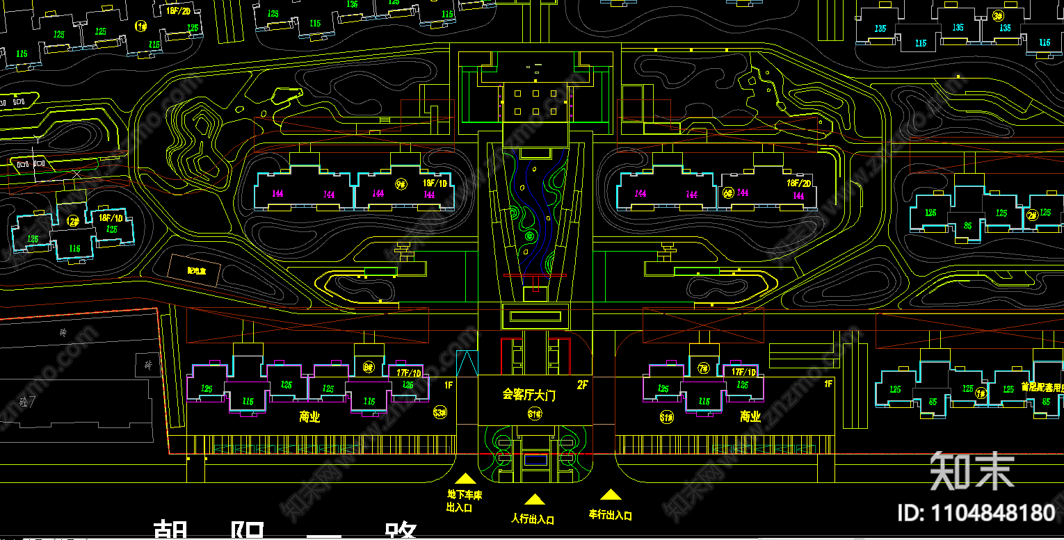 住宅景观概念方案施工图下载【ID:1104848180】