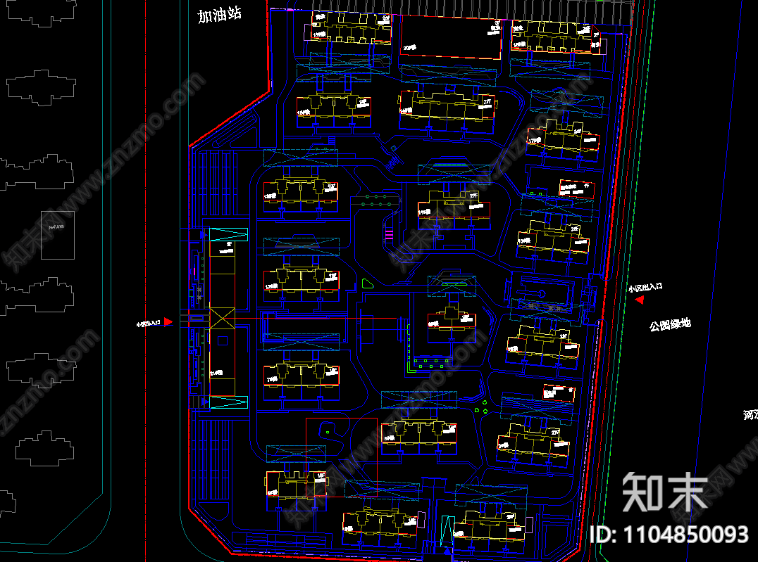 新中式住宅景观施工图下载【ID:1104850093】