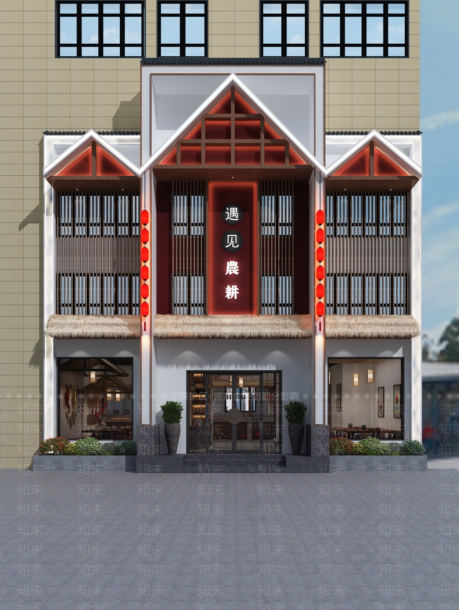 中式火锅店3D模型下载【ID:1104861673】