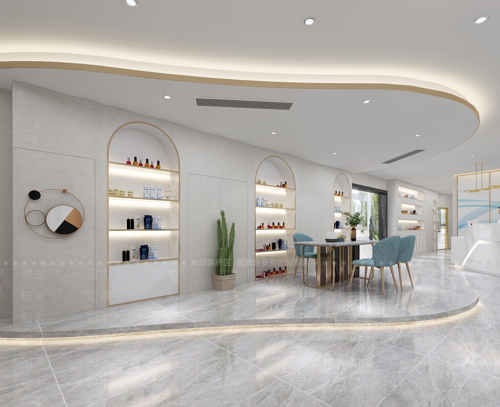 现代美甲店3D模型下载【ID:1104862405】