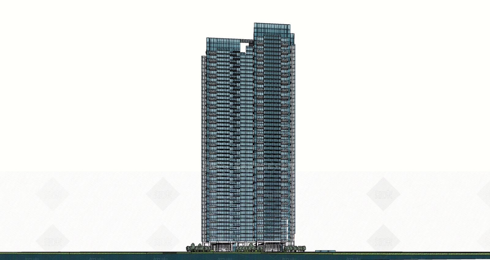 现代深圳天鹅堡豪宅SU模型下载【ID:1104862381】