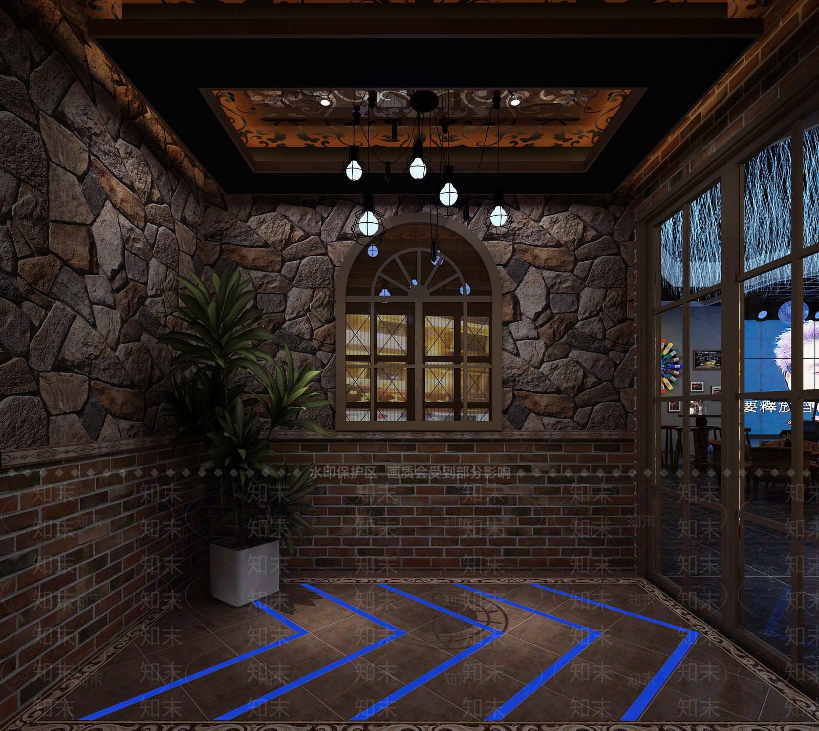 工业风酒吧3D模型下载【ID:1104864369】