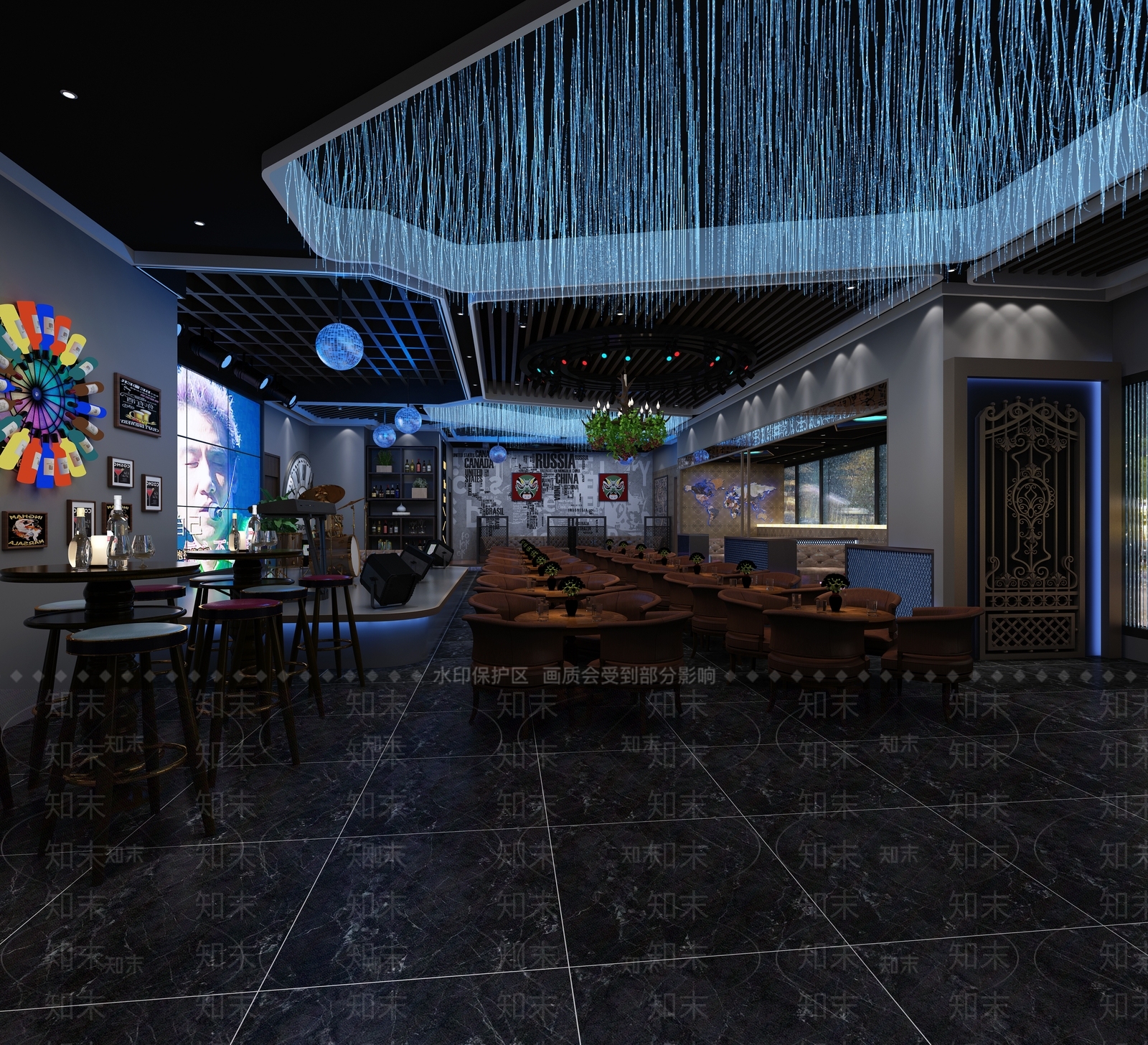 工业风酒吧3D模型下载【ID:1104864369】