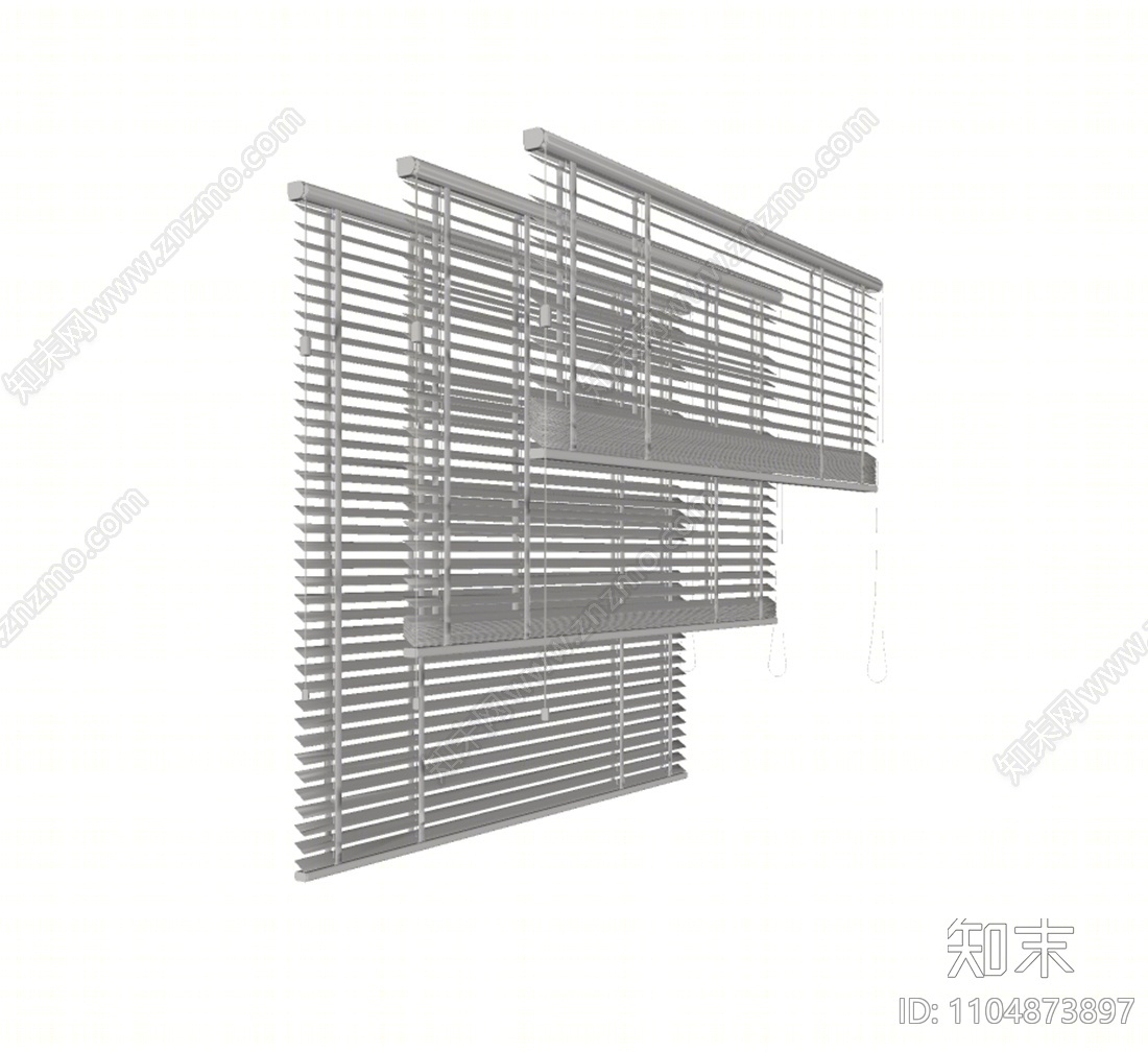 现代百叶帘SU模型下载【ID:1104873897】