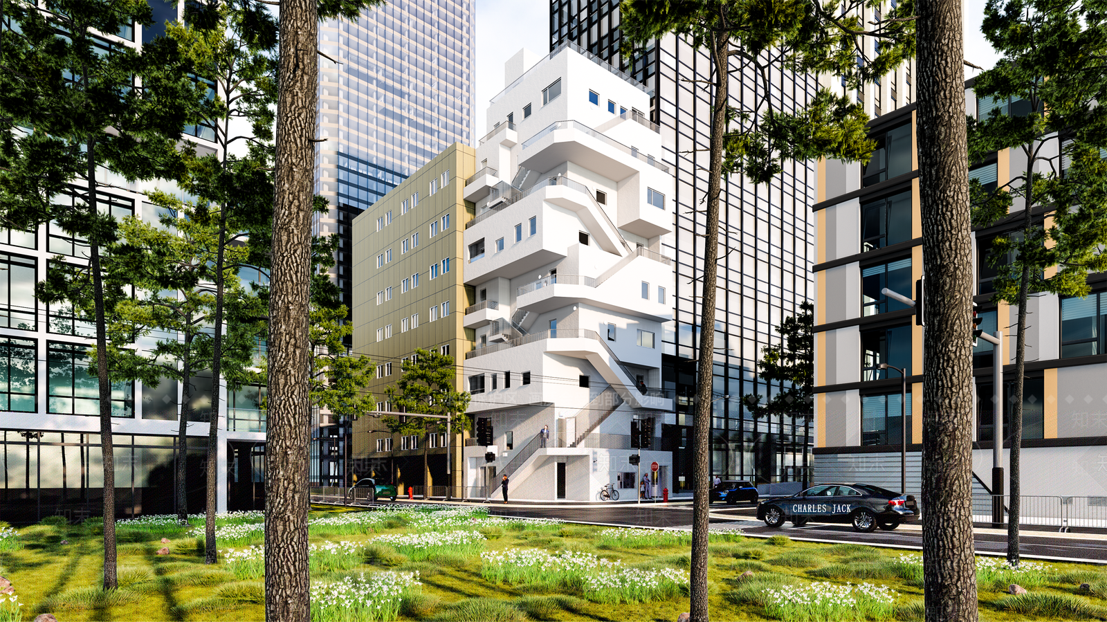 现代其他金融建筑SU模型下载【ID:1105009387】
