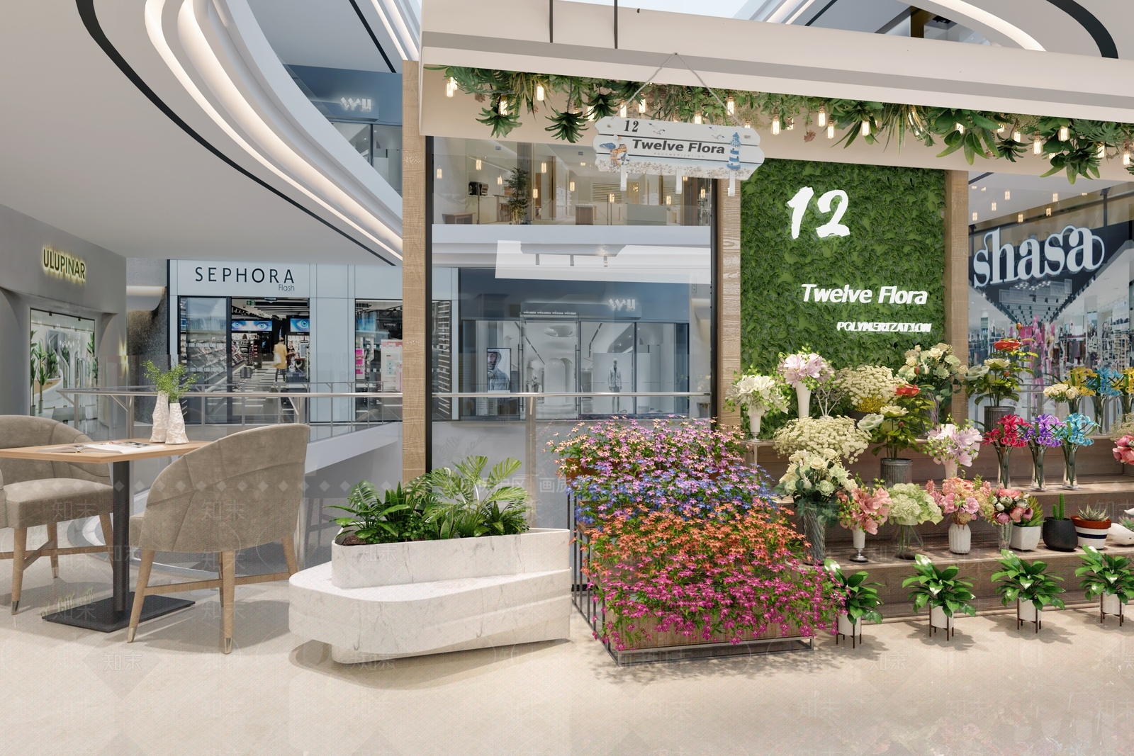 现代花店3D模型下载【ID:1104884918】