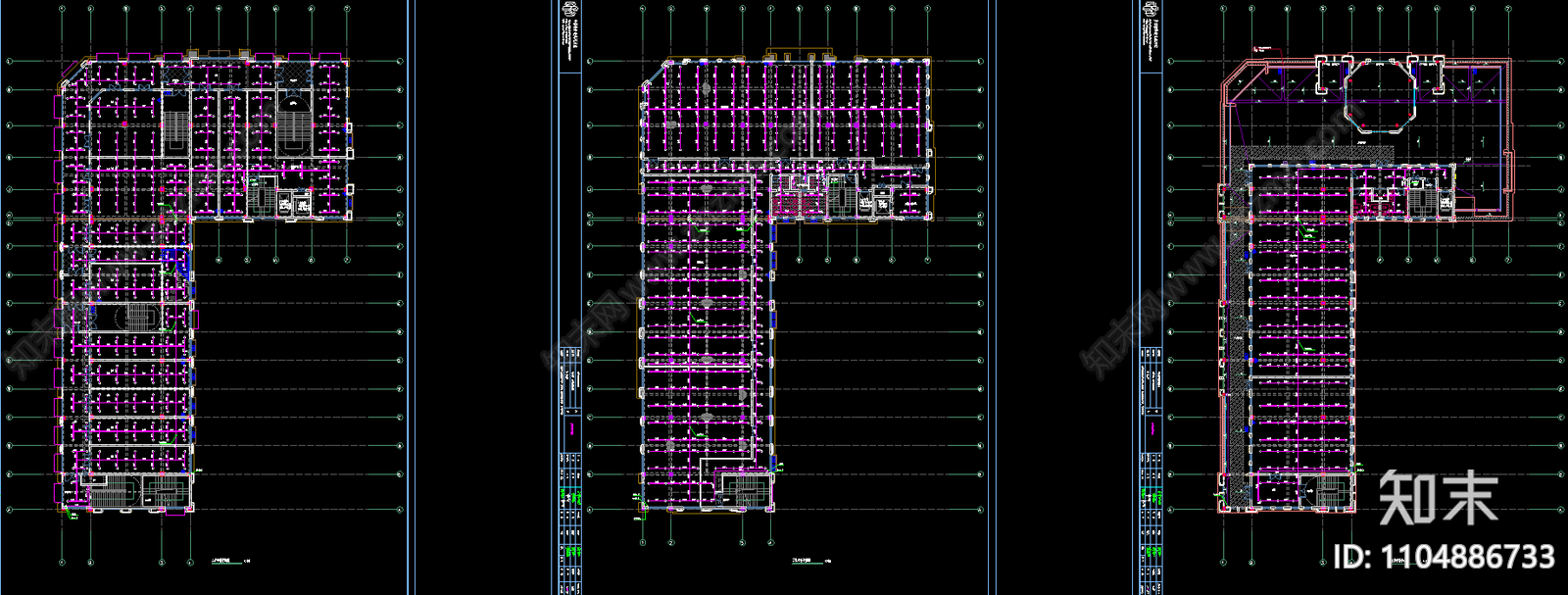 社区中心项目施工图下载【ID:1104886733】