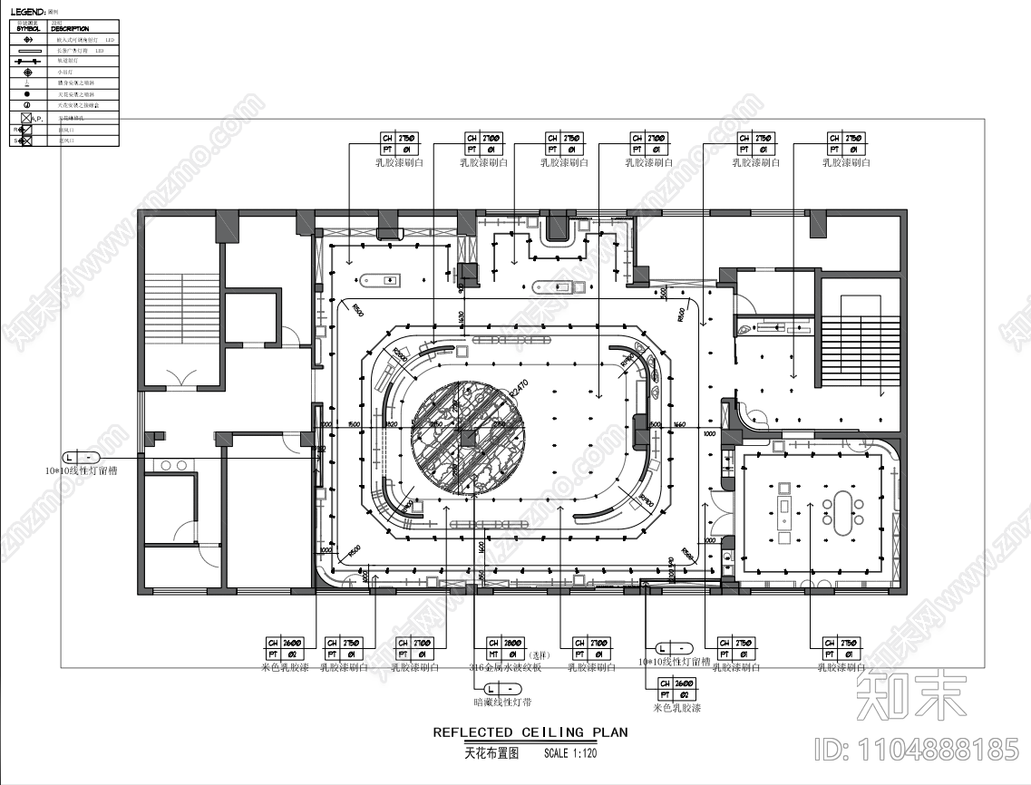 内衣专卖店施工图cad施工图下载【ID:1104888185】