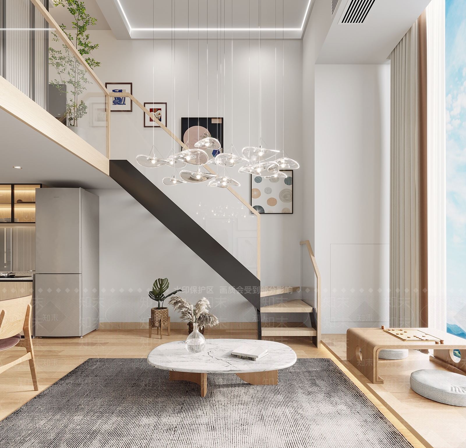 现代单身公寓3D模型下载【ID:1104892514】