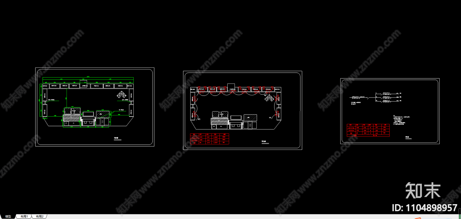 专卖店平面施工图下载【ID:1104898957】