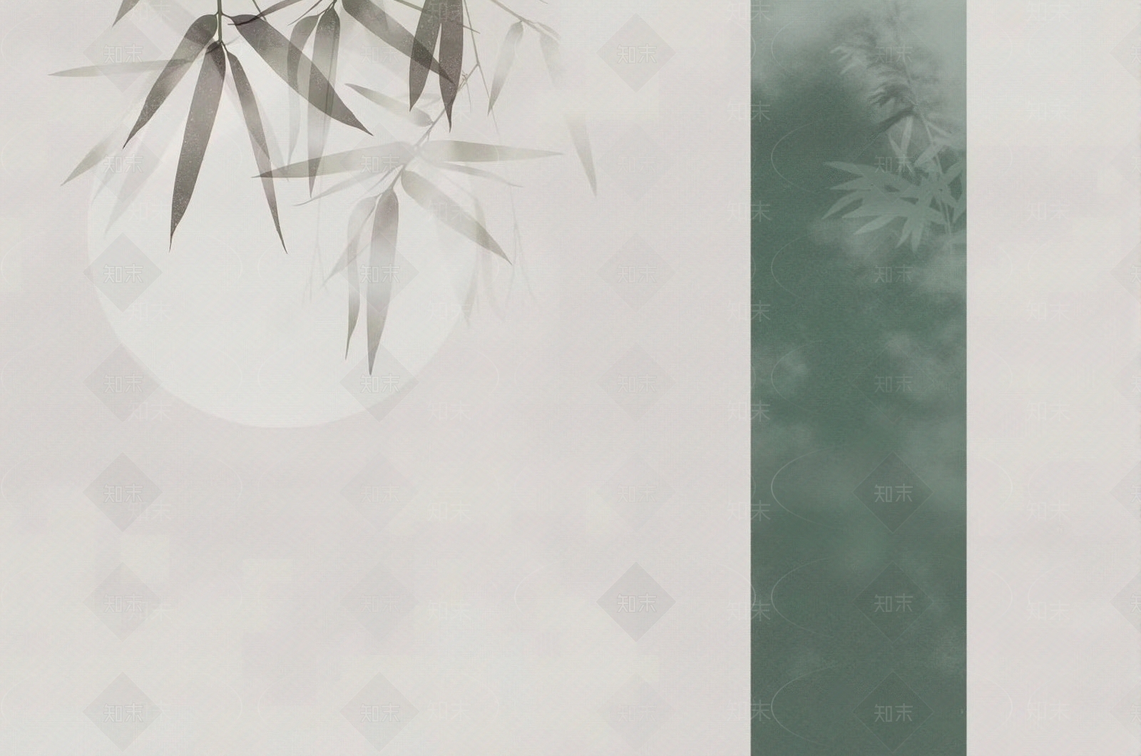 新中式竹子元素壁画贴图下载【ID:1195349849】