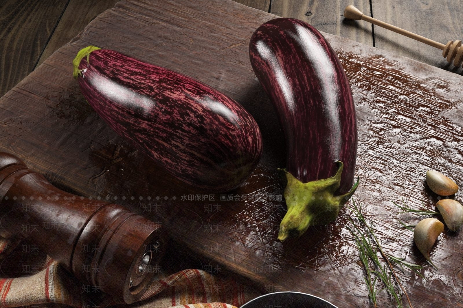 现代茄子3D模型下载【ID:1104904016】