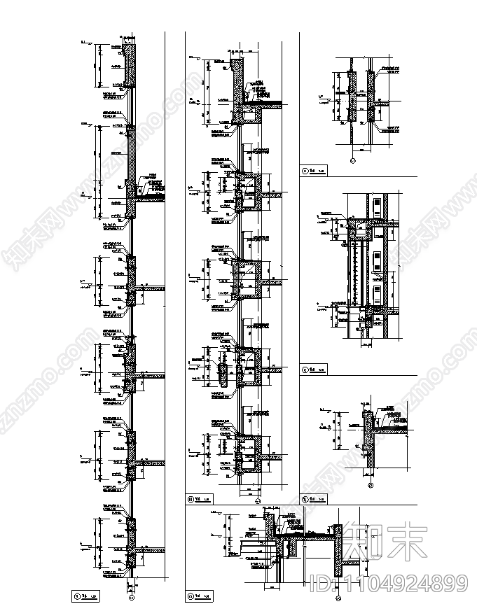 标准楼栋墙身详图施工图下载【ID:1104924899】