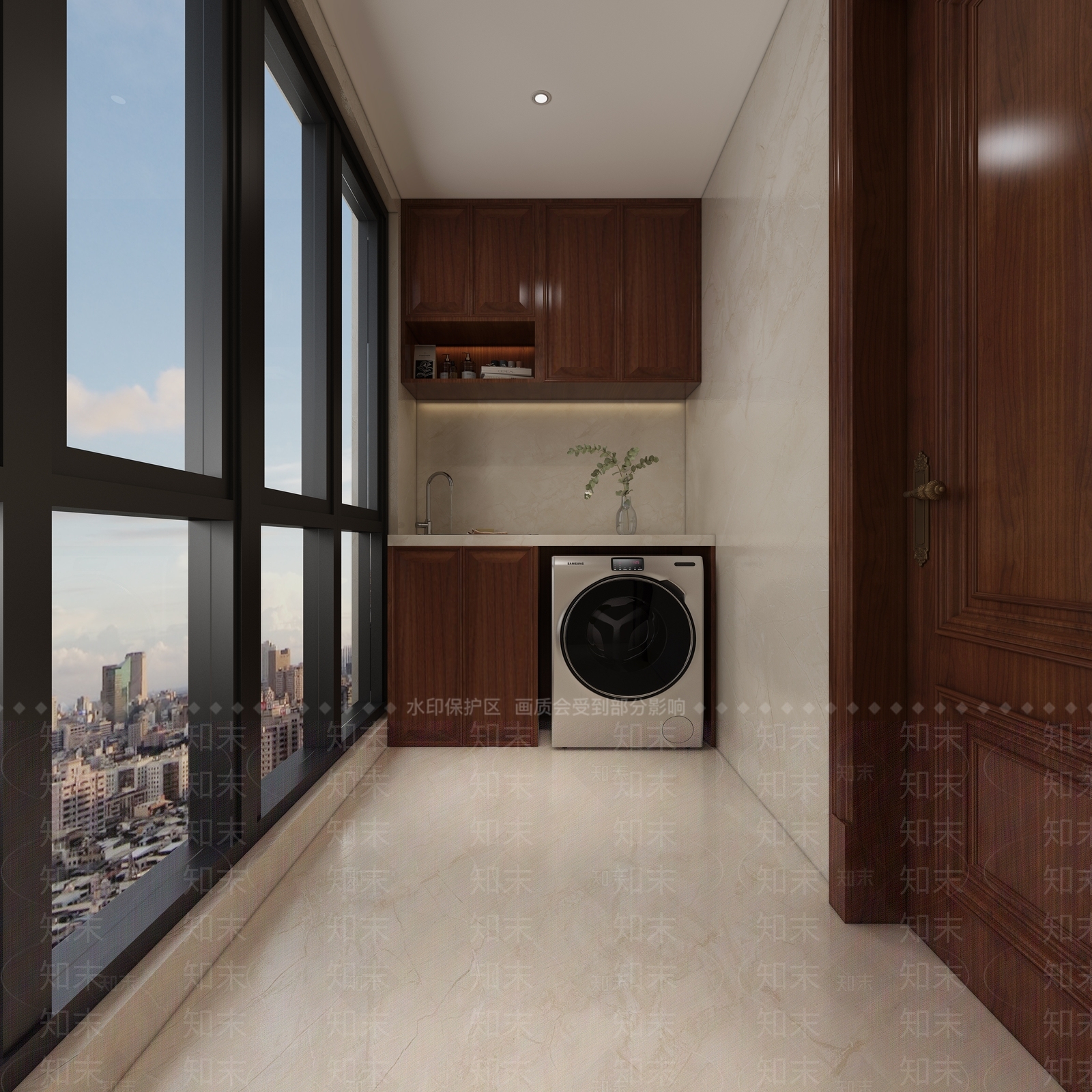 现代家居阳台3D模型下载【ID:1104926210】