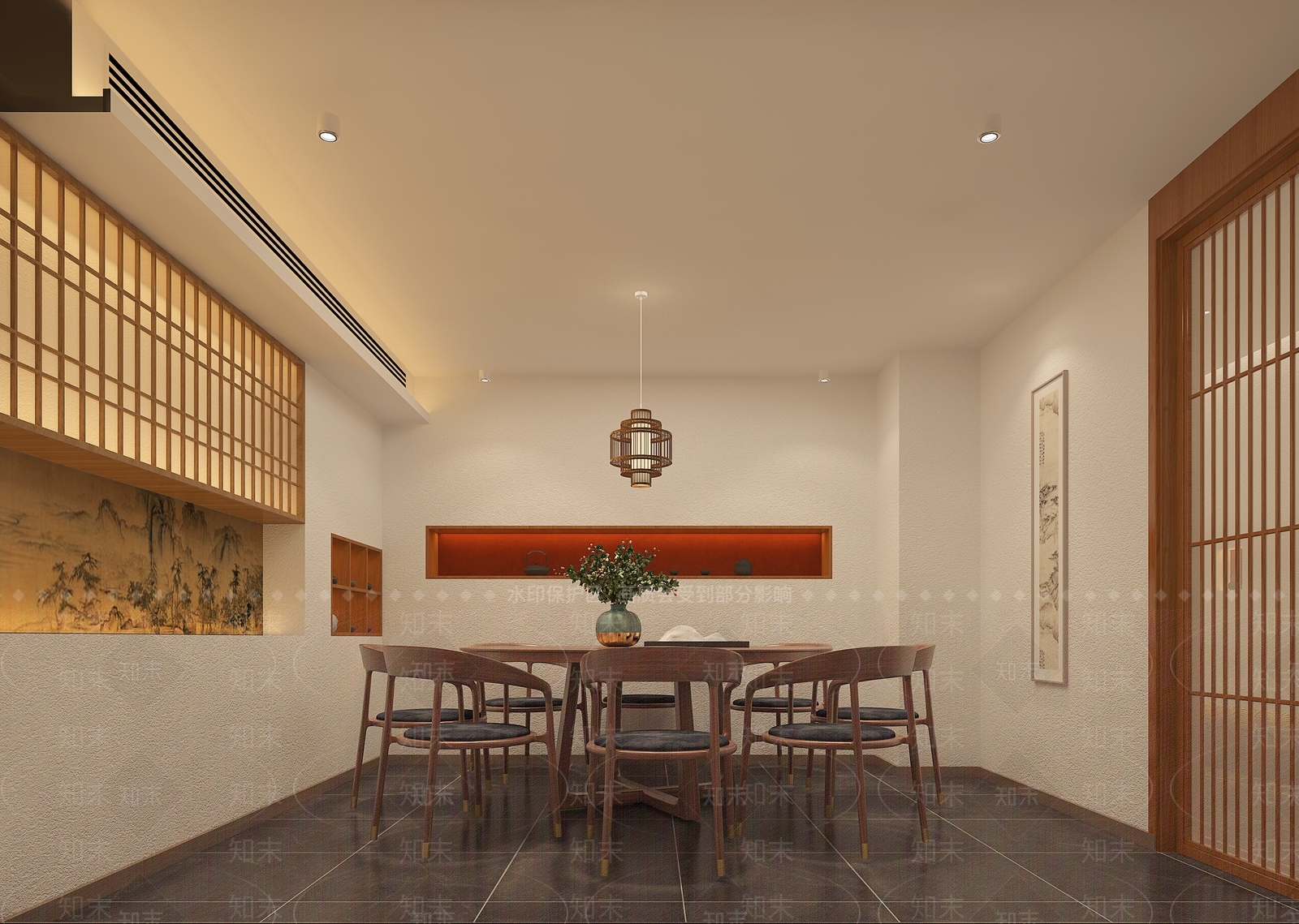 新中式茶馆包厢3D模型下载【ID:1104929457】