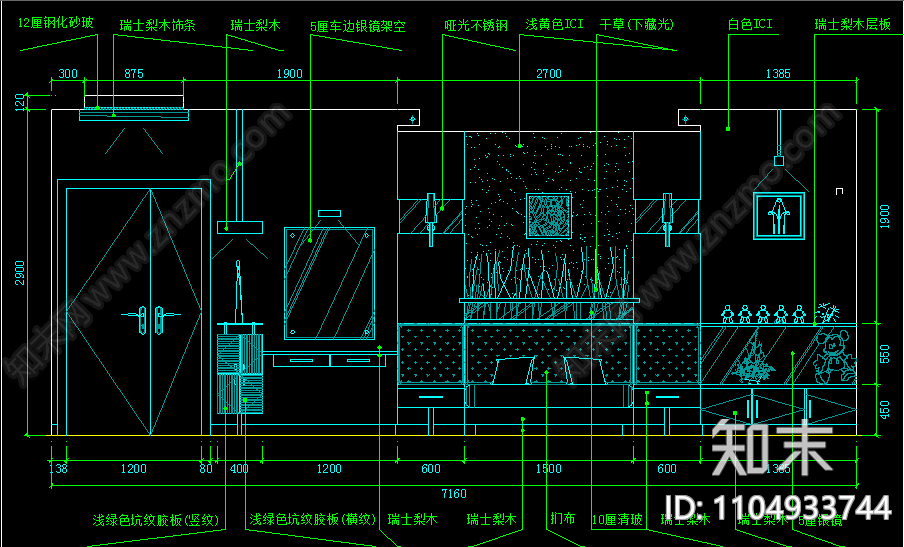 现代简约四层别墅装修设计全套图纸cad施工图下载【ID:1104933744】