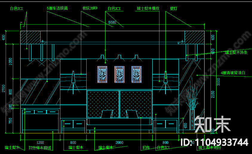 现代简约四层别墅装修设计全套图纸cad施工图下载【ID:1104933744】