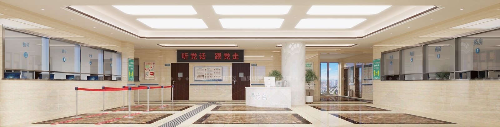 现代医院3D模型下载【ID:1104935792】
