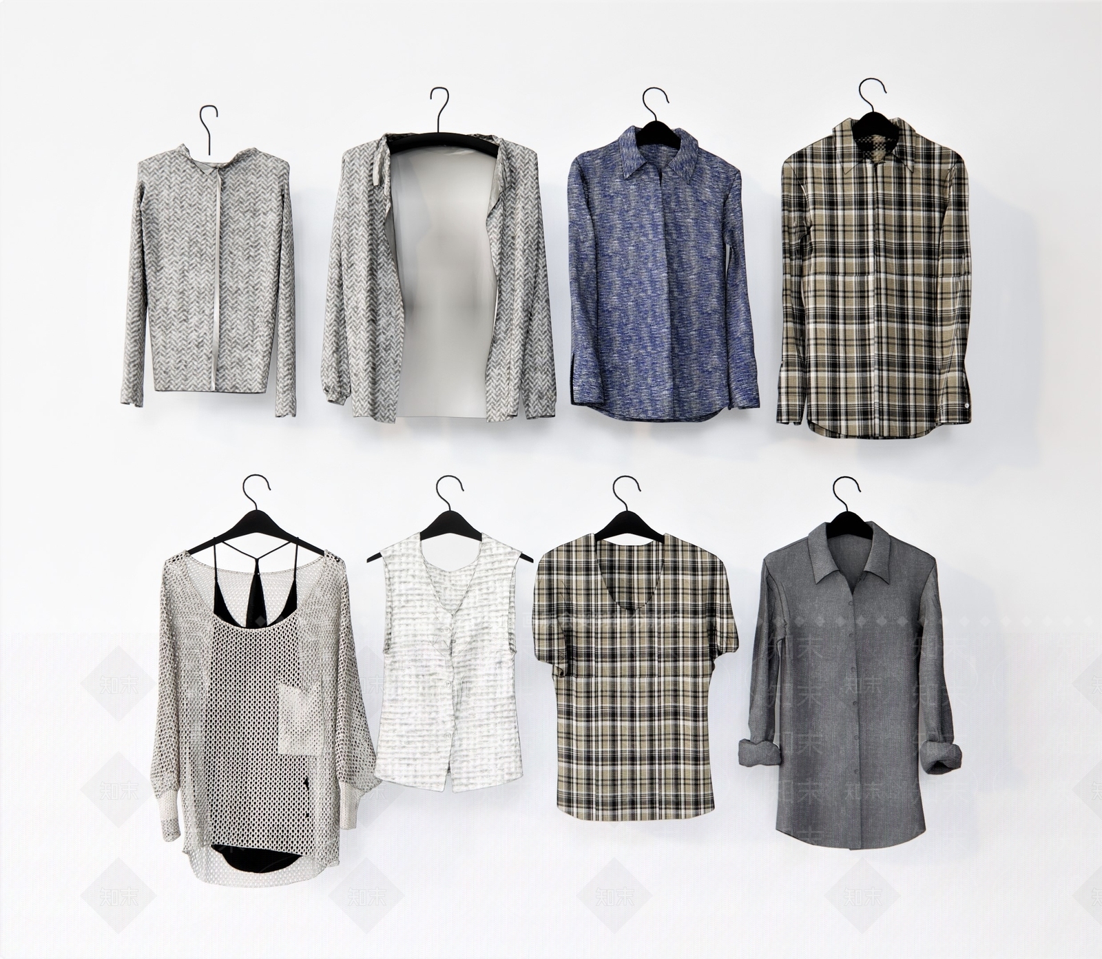 现代服装SU模型下载【ID:1104940739】