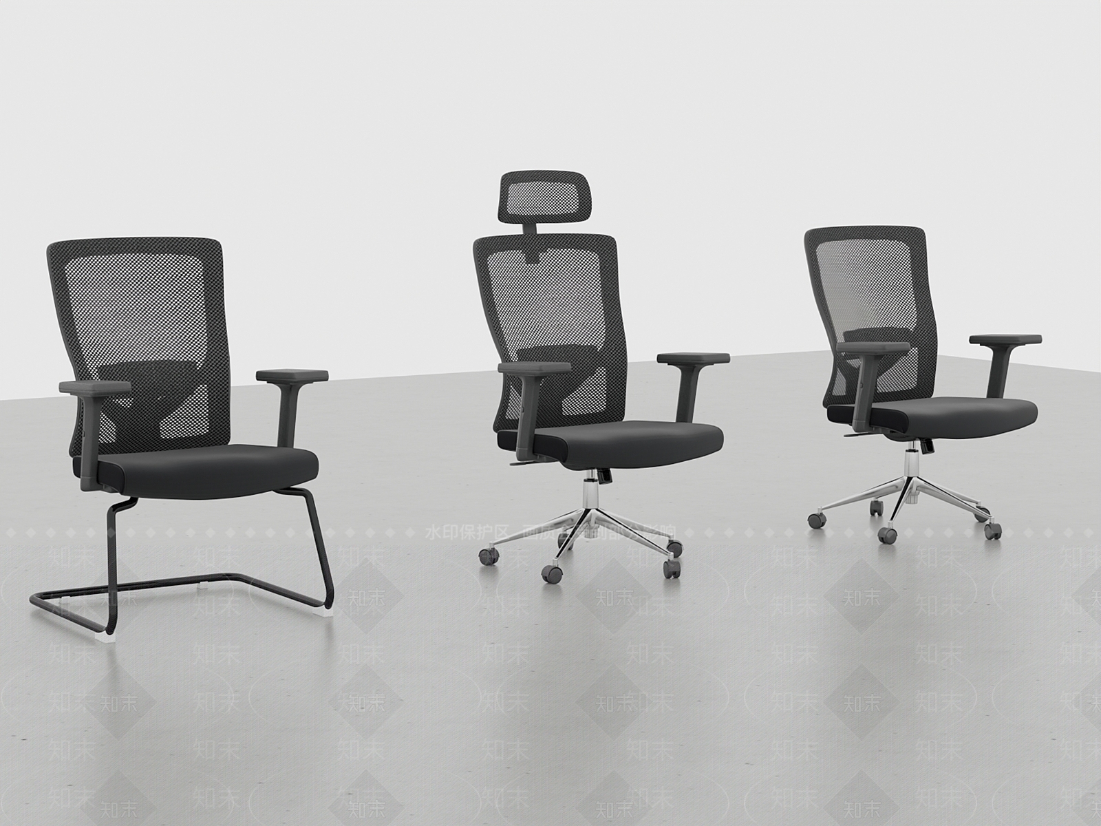 现代办公椅3D模型下载【ID:1104954203】