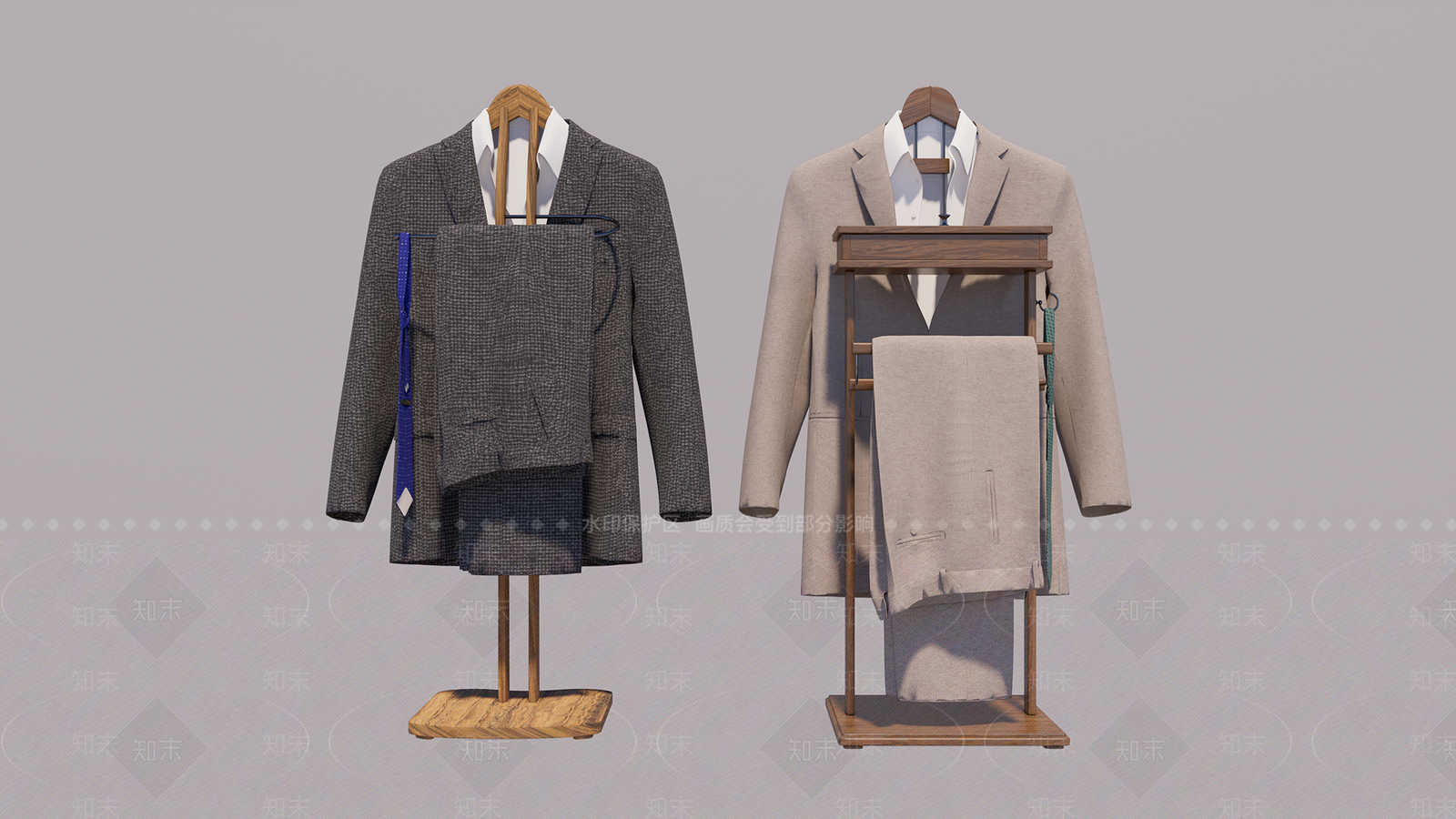 现代男士衣服SU模型下载【ID:1104955638】