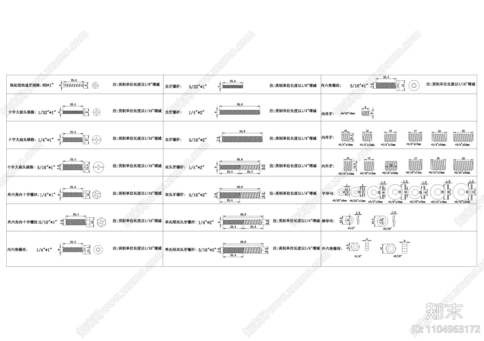 五金cad施工图下载【ID:1104963172】