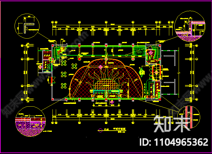 云天化舞厅CAD图纸cad施工图下载【ID:1104965362】