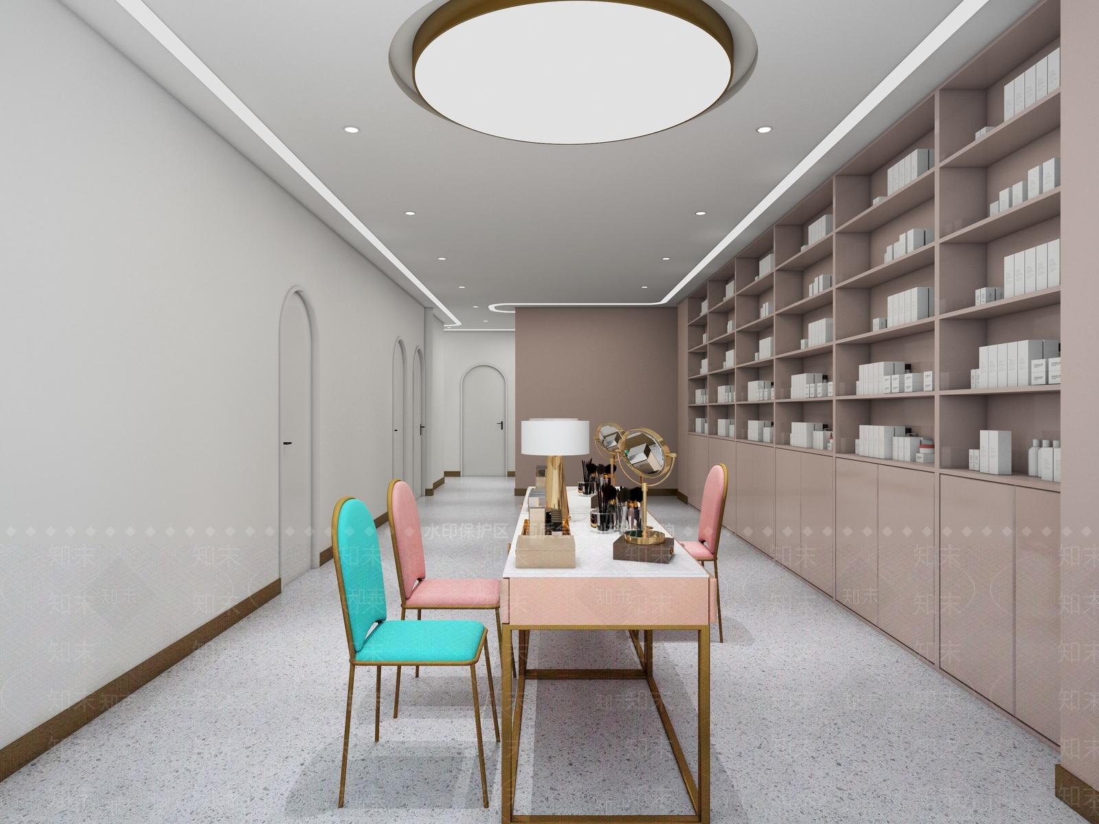 现代美甲店3D模型下载【ID:1104986389】