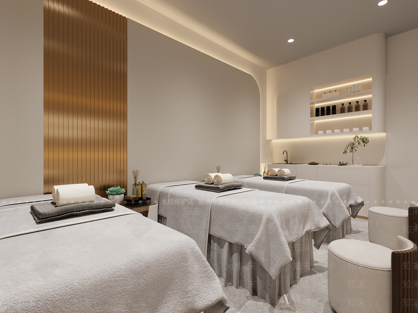 现代美容SPA店3D模型下载【ID:1104995769】
