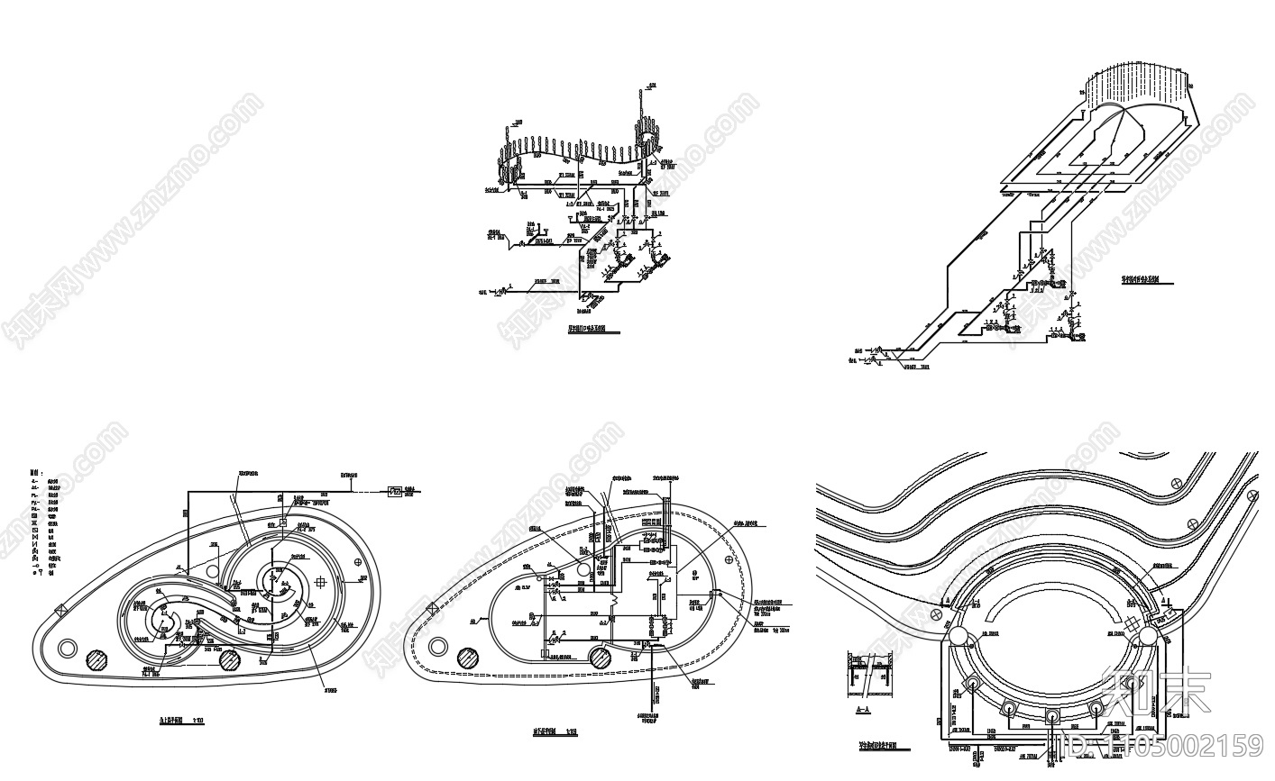 各类景观公园广场设施设备cad施工图下载【ID:1105002159】