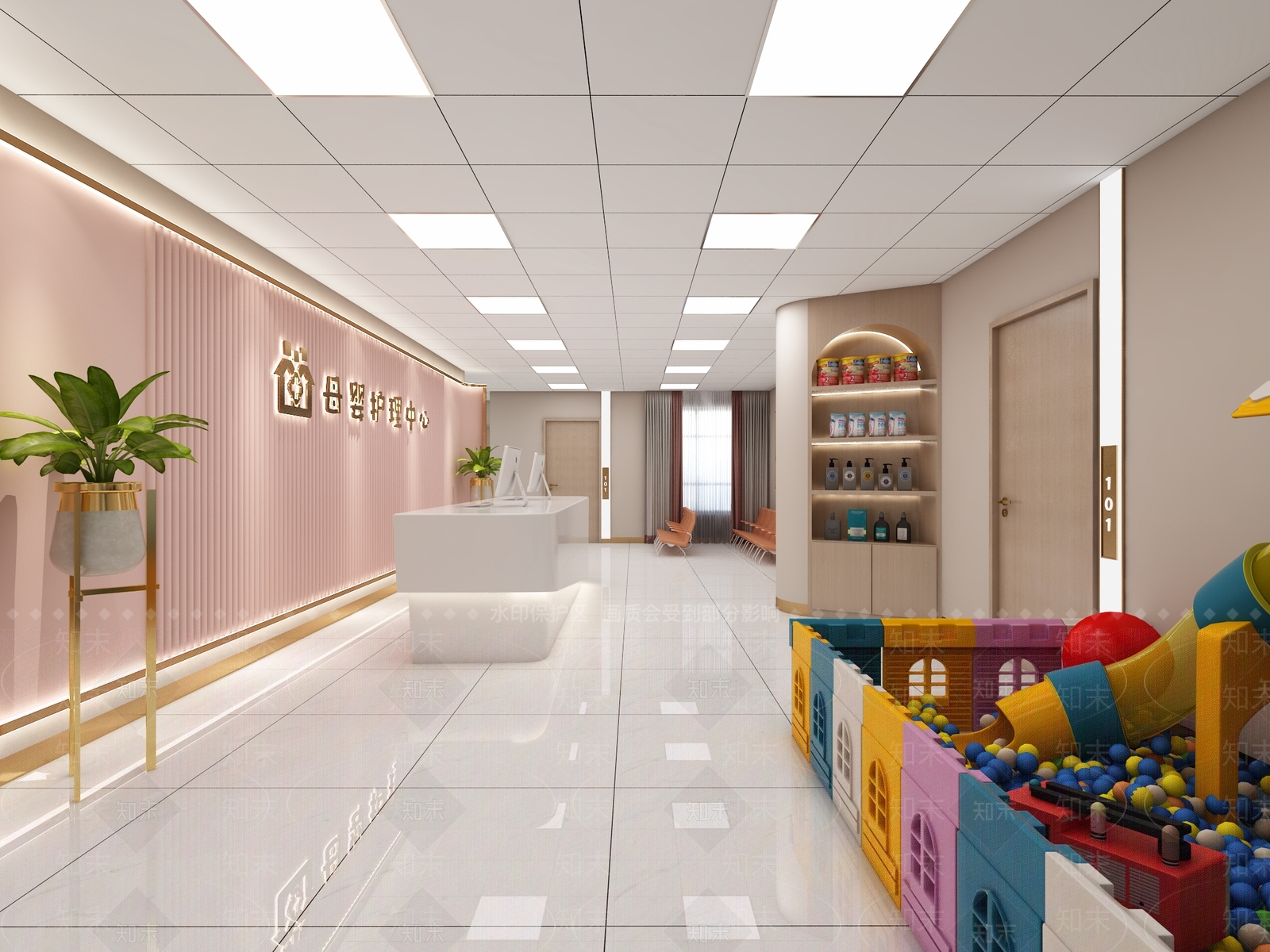 现代医院3D模型下载【ID:1105002762】