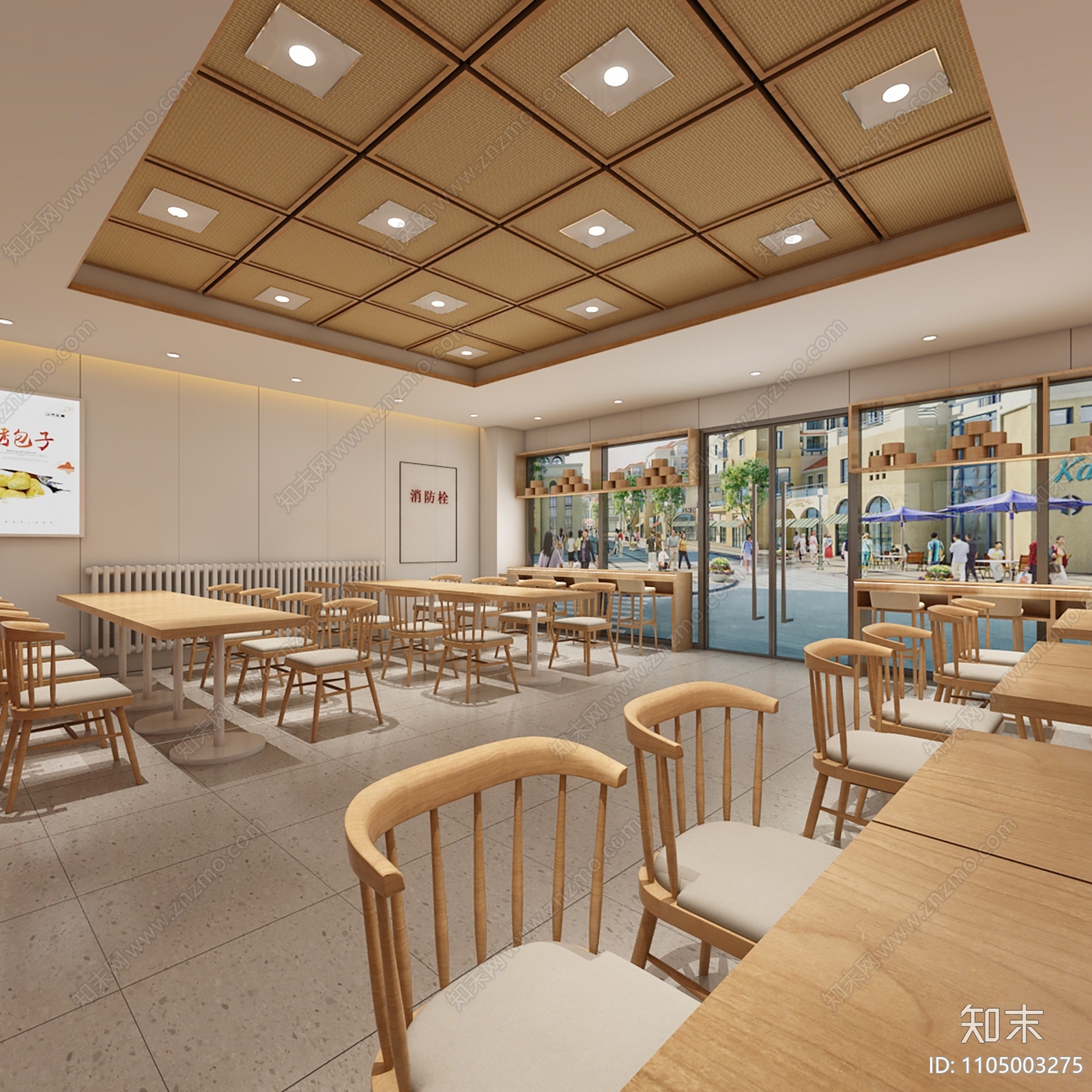 现代快餐店3D模型下载【ID:1105003275】