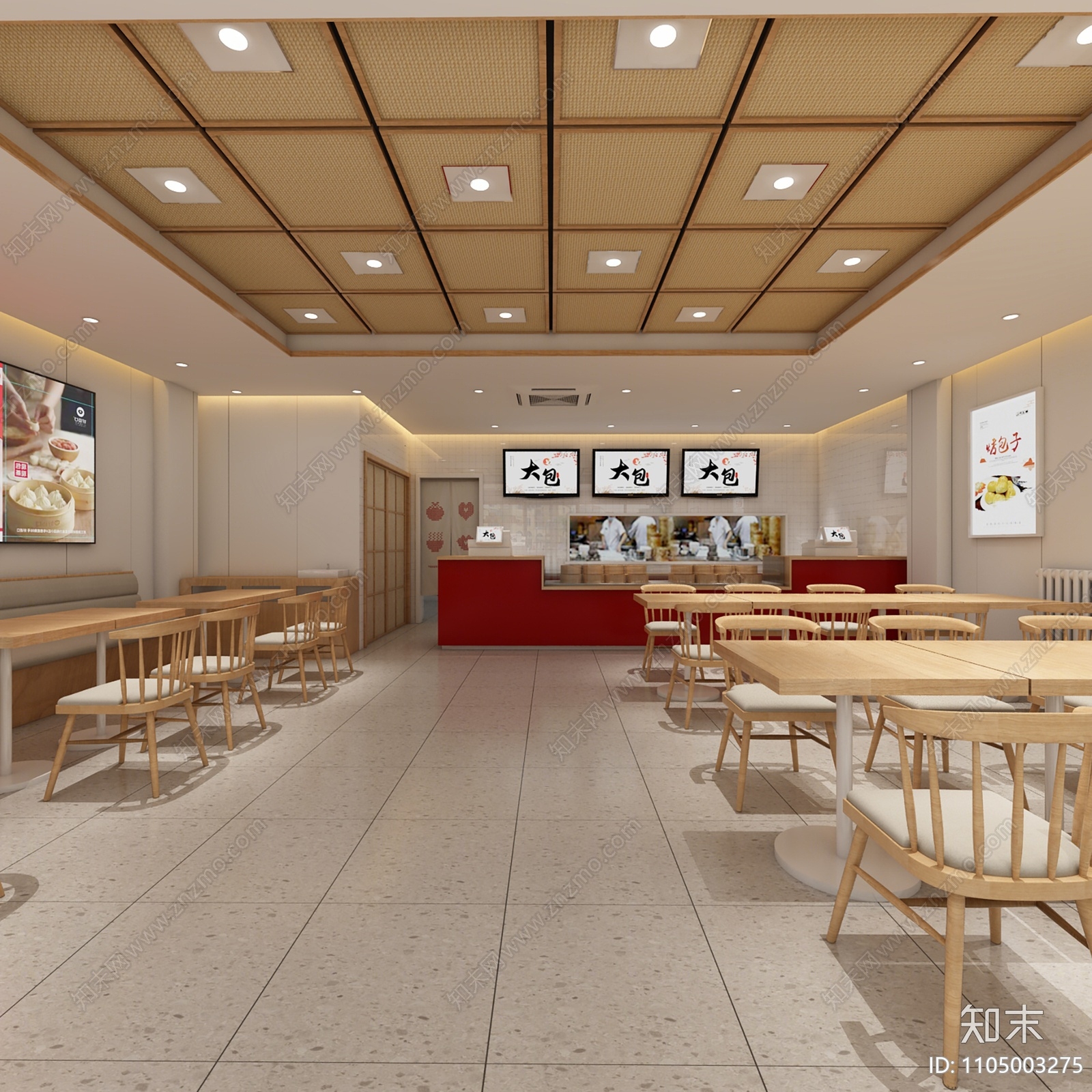 现代快餐店3D模型下载【ID:1105003275】